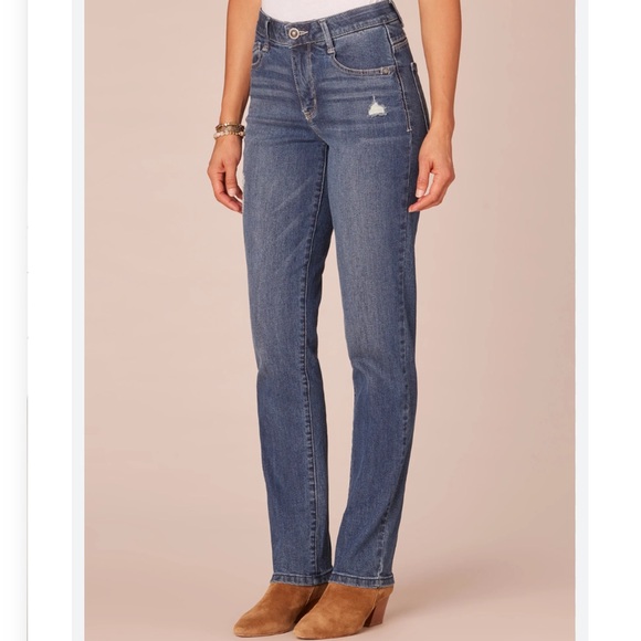 Democracy Denim - Democracy Straight Jeans Womens 12 Blue